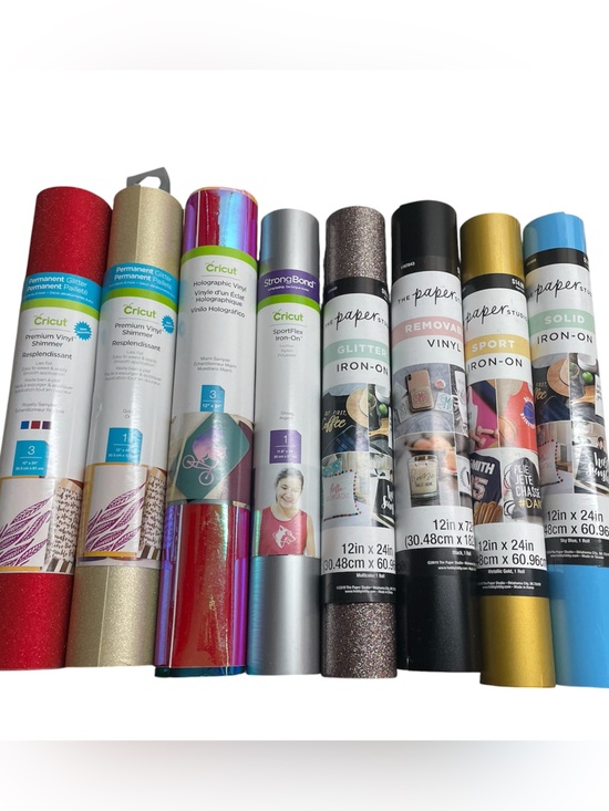 Cricut Other - Cricut (4) The Paper Studio (4)
crafting vinyls rolls Holographic, glitter